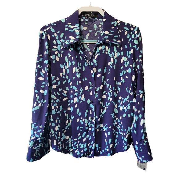 Kasper blue button down - Picture 1 of 5